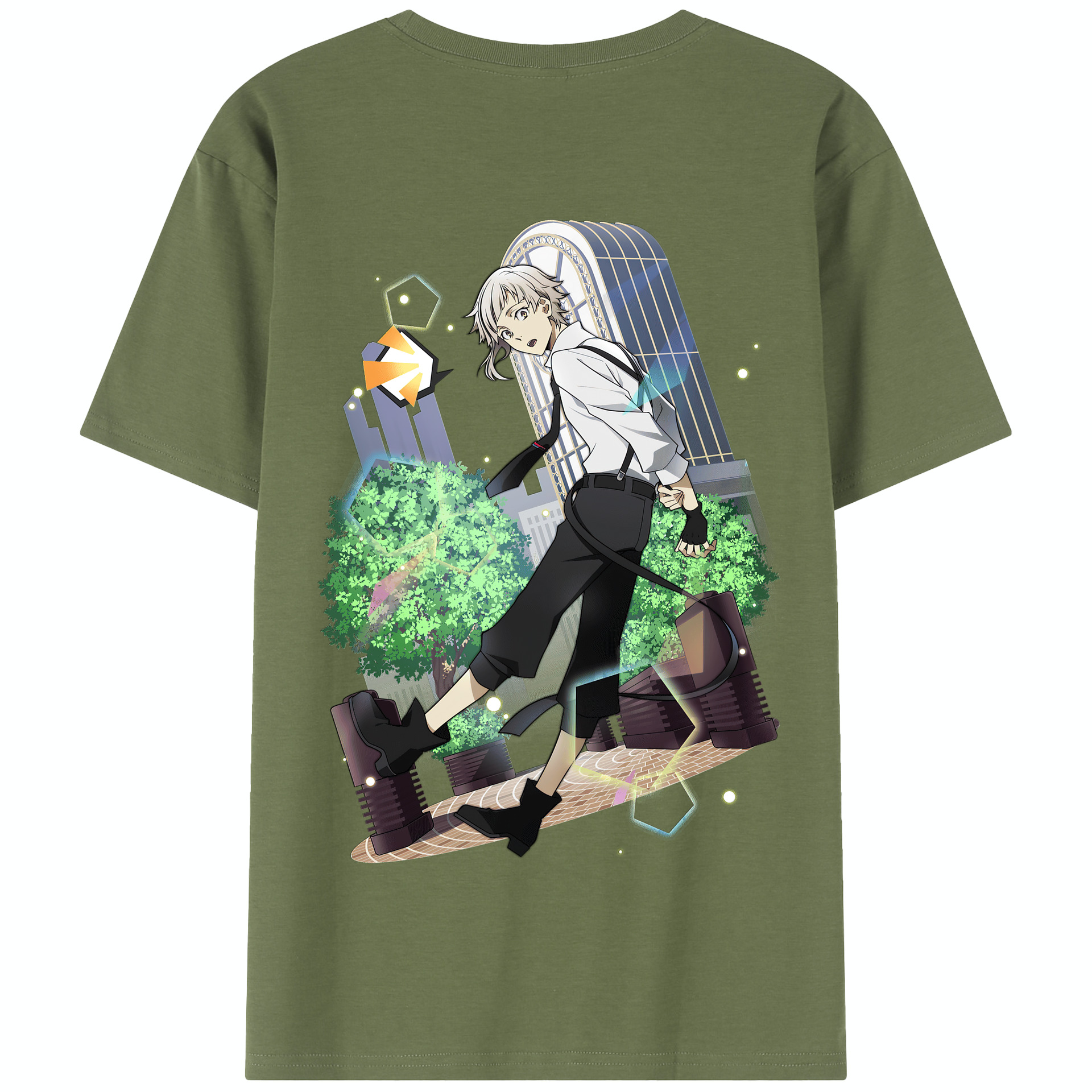 （画像用） 文豪ストレイドッグス Bungo Stray Dogs 綿100％半袖Tシャツ（背面プリント）